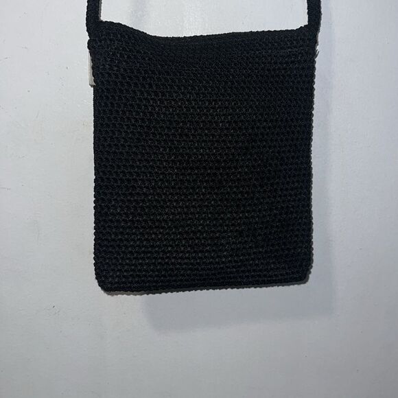 THE SAK Black Crochet Knit Crossbody Purse - Picture 4 of 6